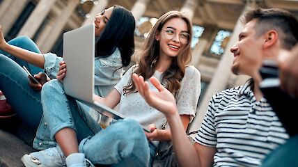 Etudiants en séjour linguistique en Italie